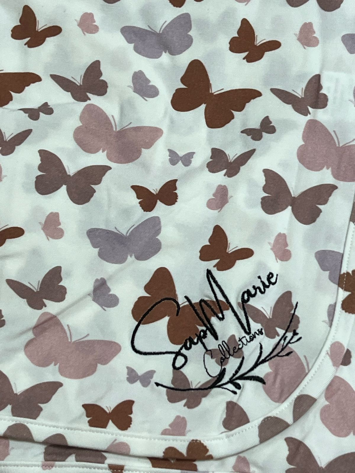 Printed Baby Blanket (92% Bamboo, 8% Spandex)