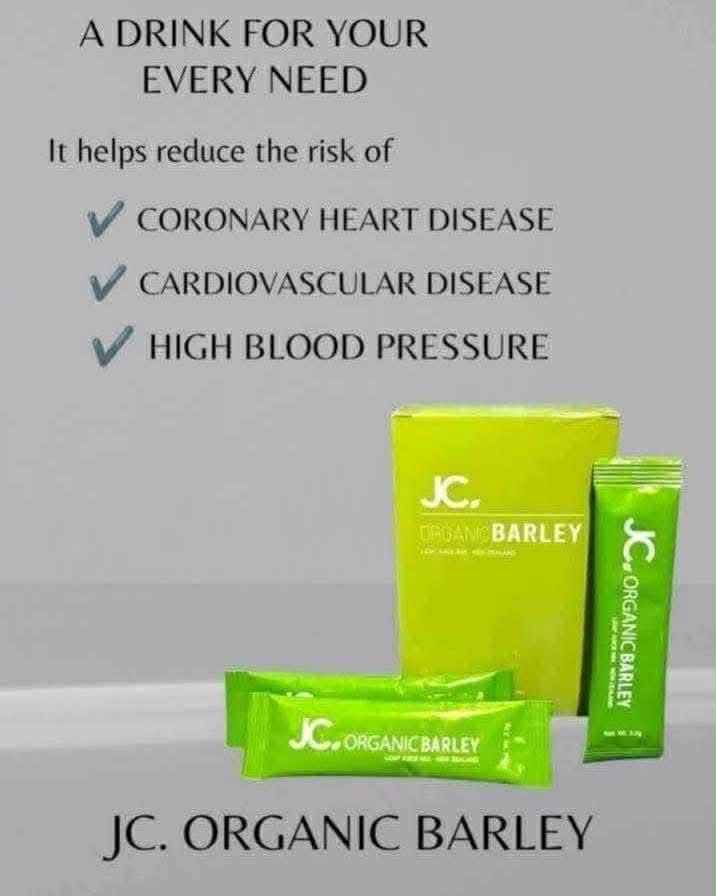 JC Barley Juice – Pure Organic Barley Grass Drink (10 Sachets Box) | Natural Detox, Energy & Immunity Booster