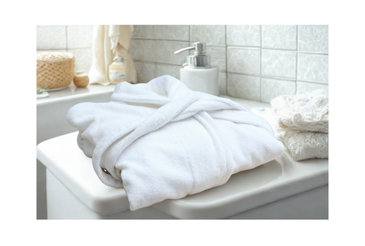 Terry Cotton White Bathrobe